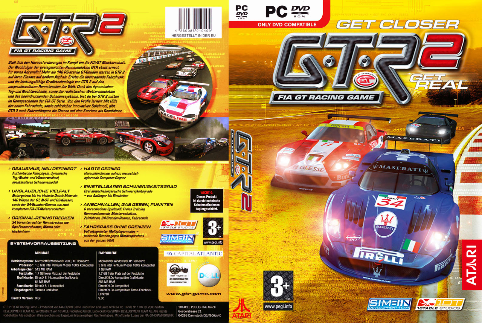 GTR 2: FIA GT Racing Game - DVD obal 2