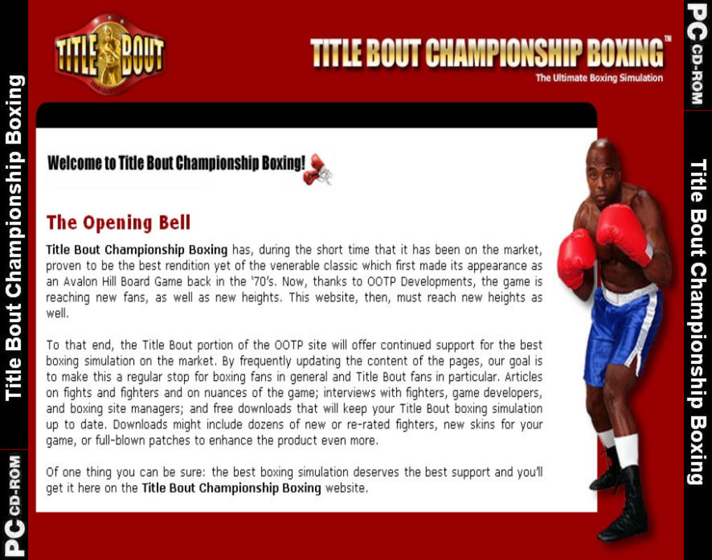 Title Bout Championship Boxing - zadn CD obal