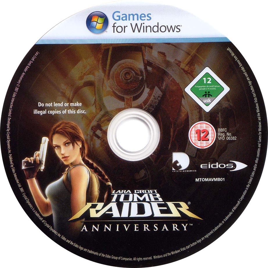 Tomb Raider: Anniversary - CD obal