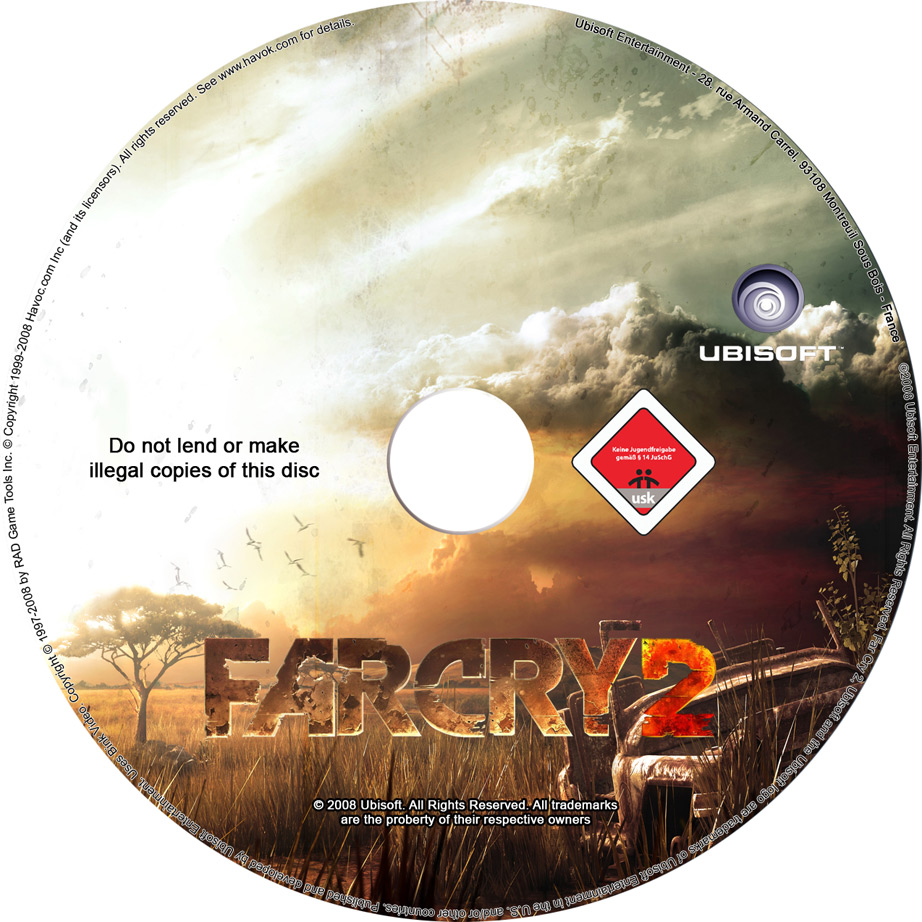 Far Cry 2 - CD obal 2