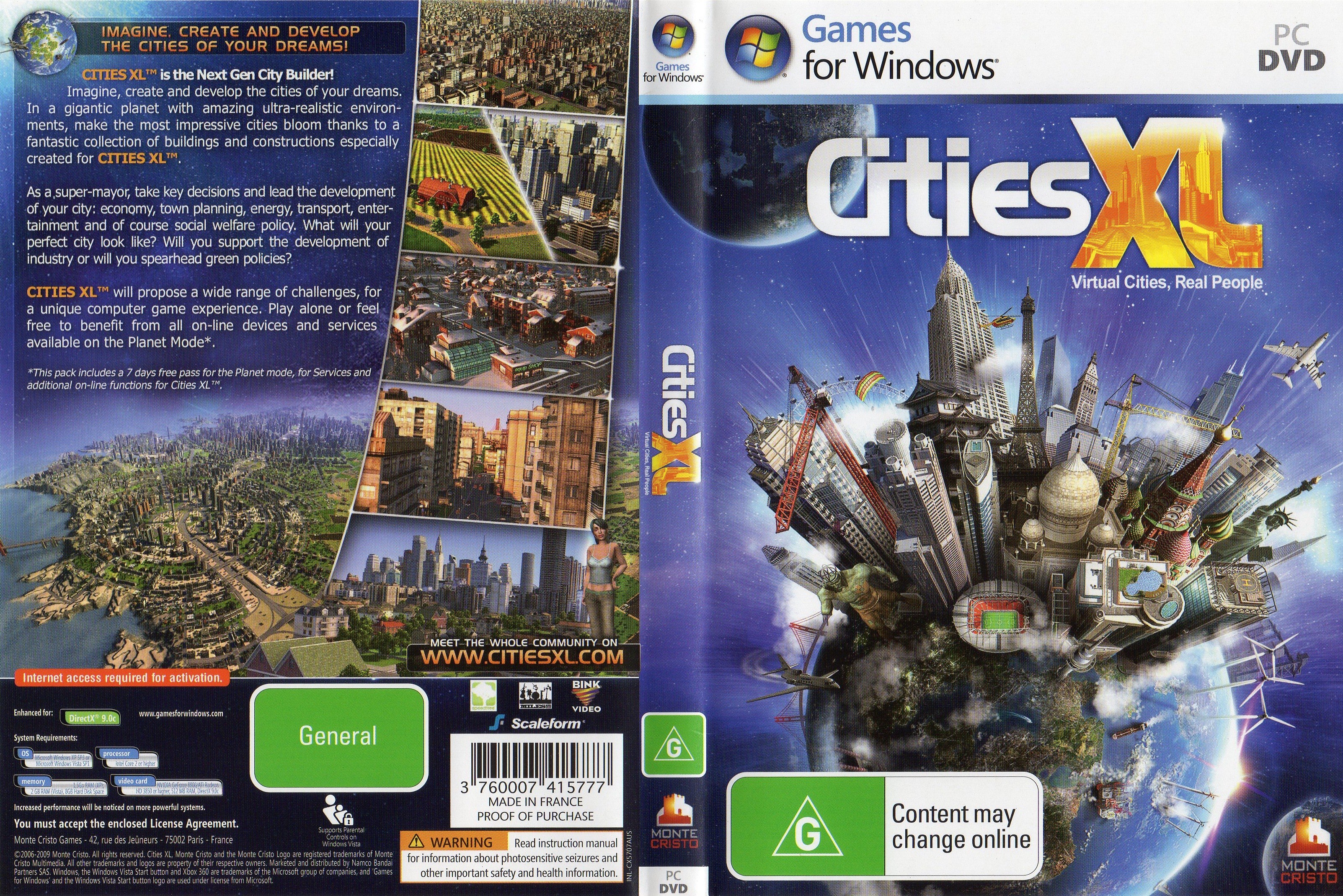 Cities XL - DVD obal
