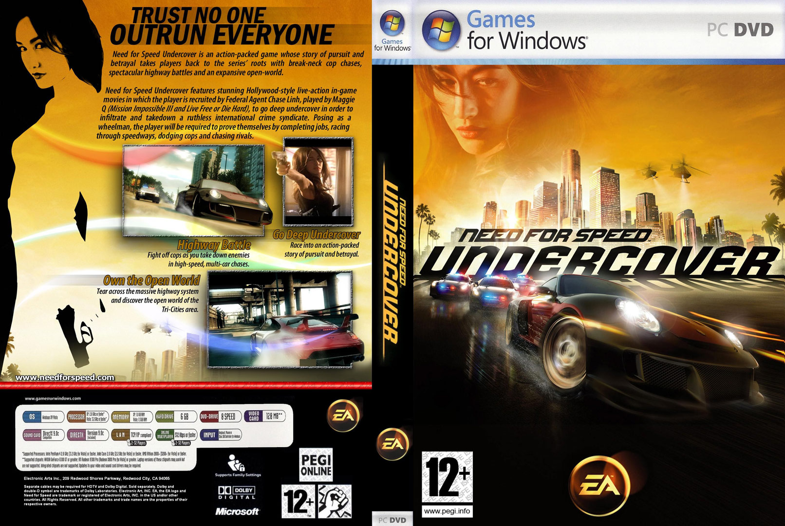 Need for Speed: Undercover - DVD obal 2