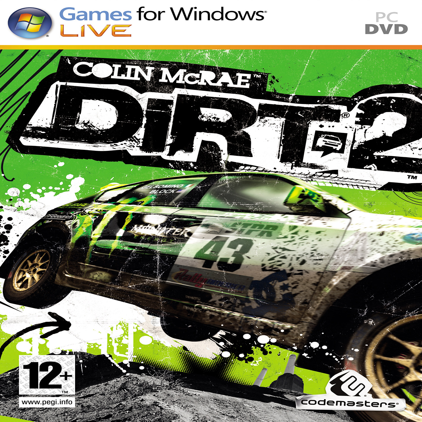 Colin McRae: DiRT 2 - predn CD obal