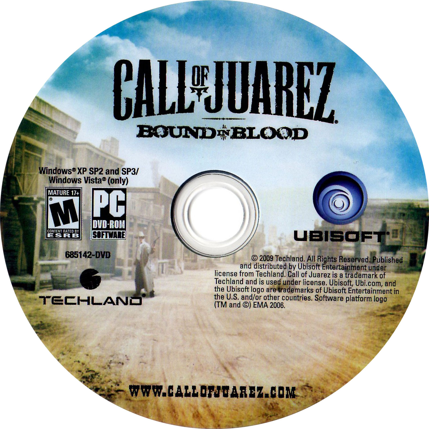 Call of Juarez: Bound in Blood - CD obal 2