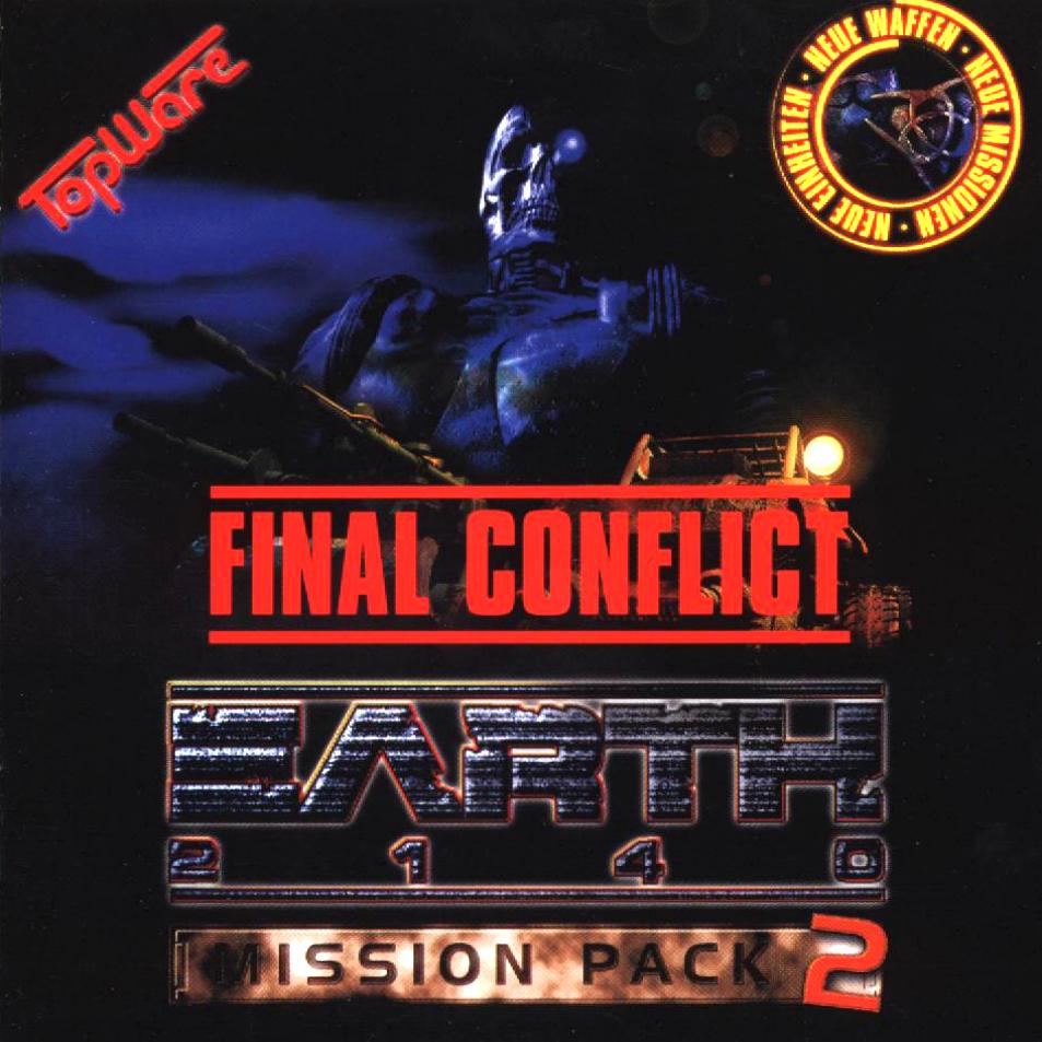 Earth 2140: Mission Pack 2 - Final Conflict - predn CD obal