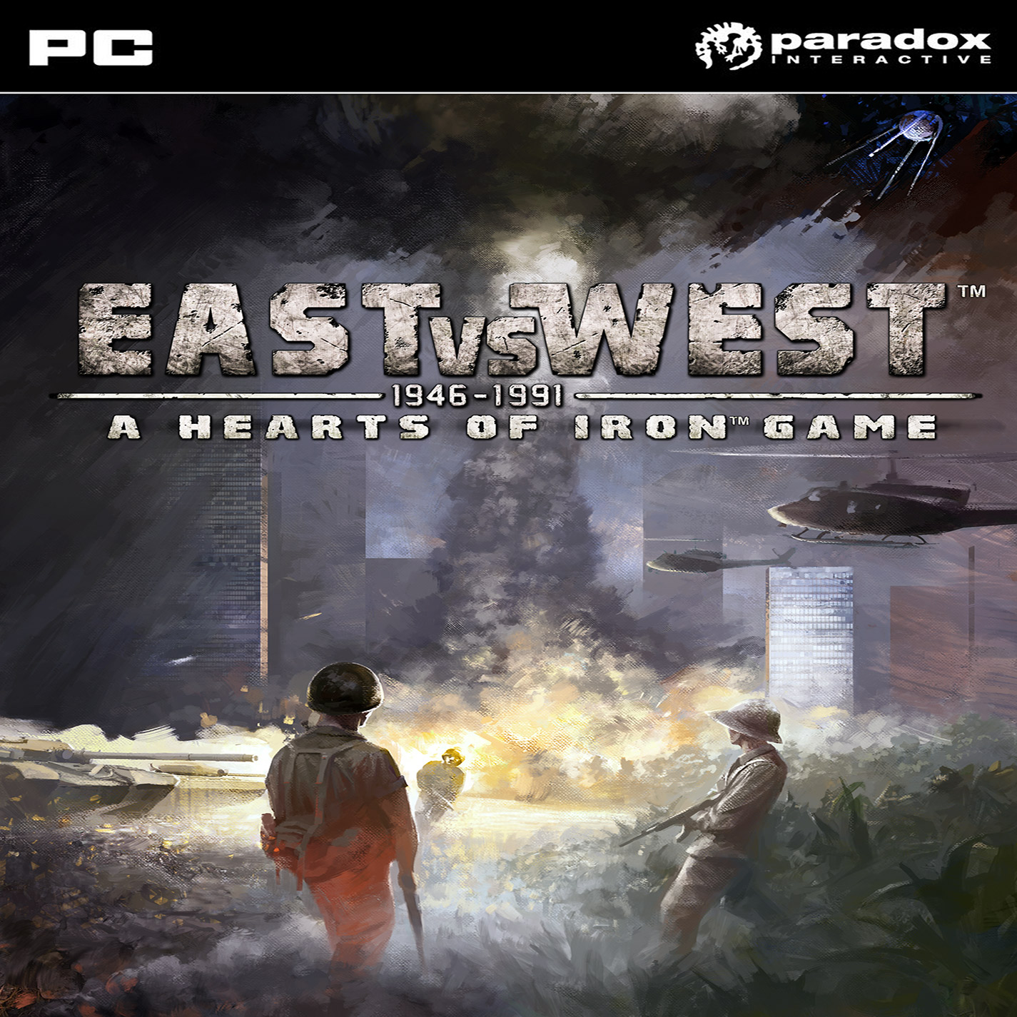 East vs. West: A Hearts of Iron Game - predn CD obal