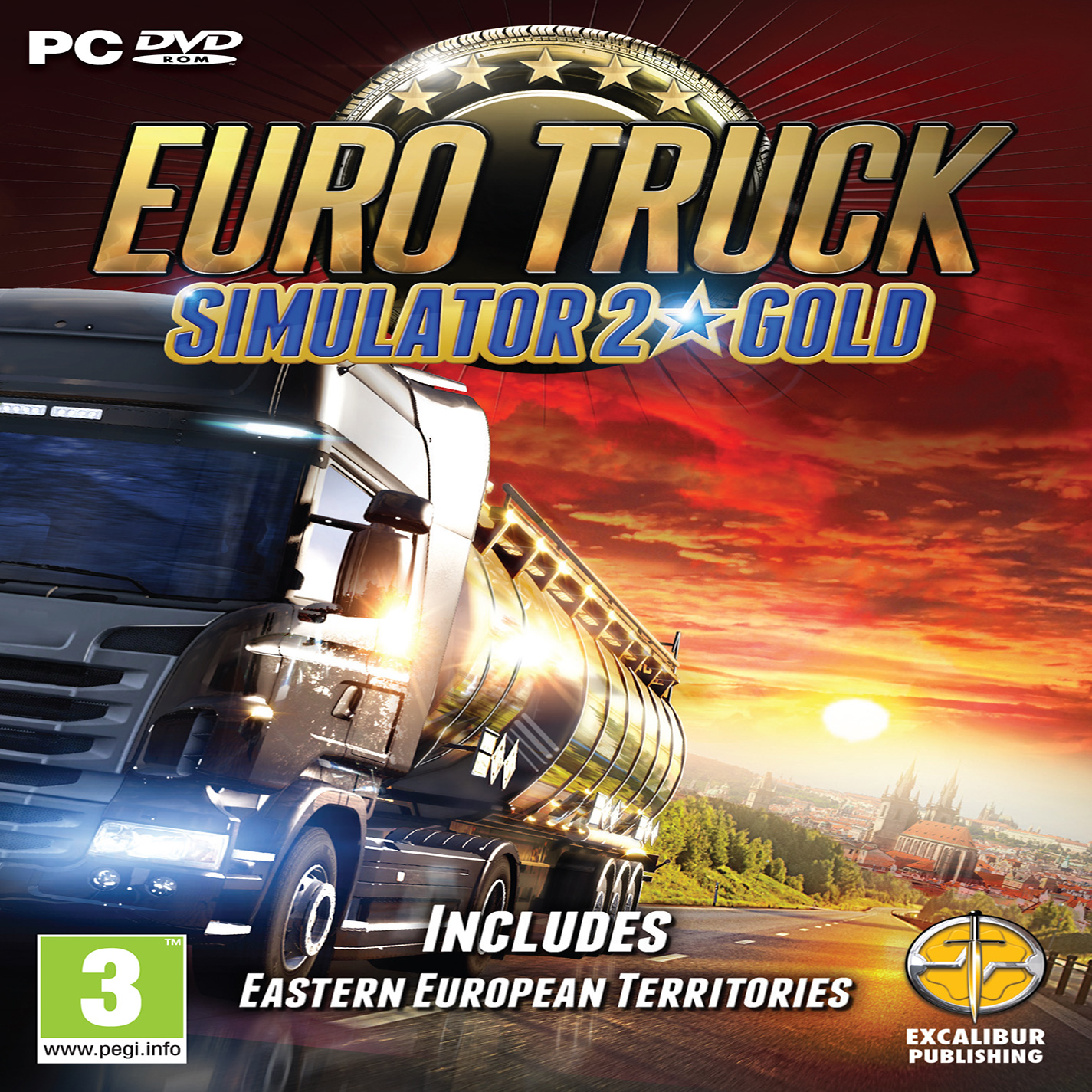 Euro Truck Simulator 2: GOLD - predn CD obal