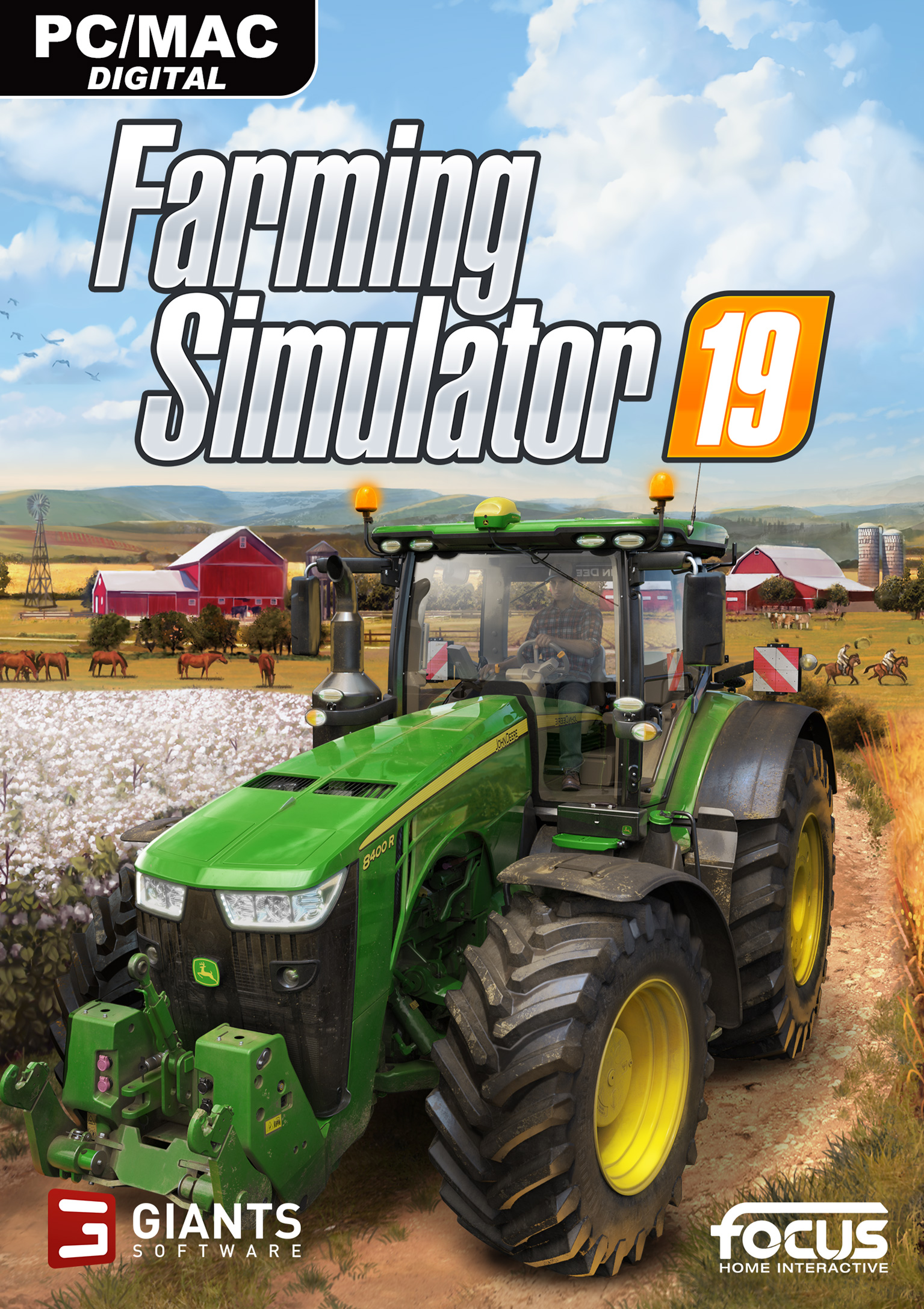 Farming Simulator 19 - predn DVD obal