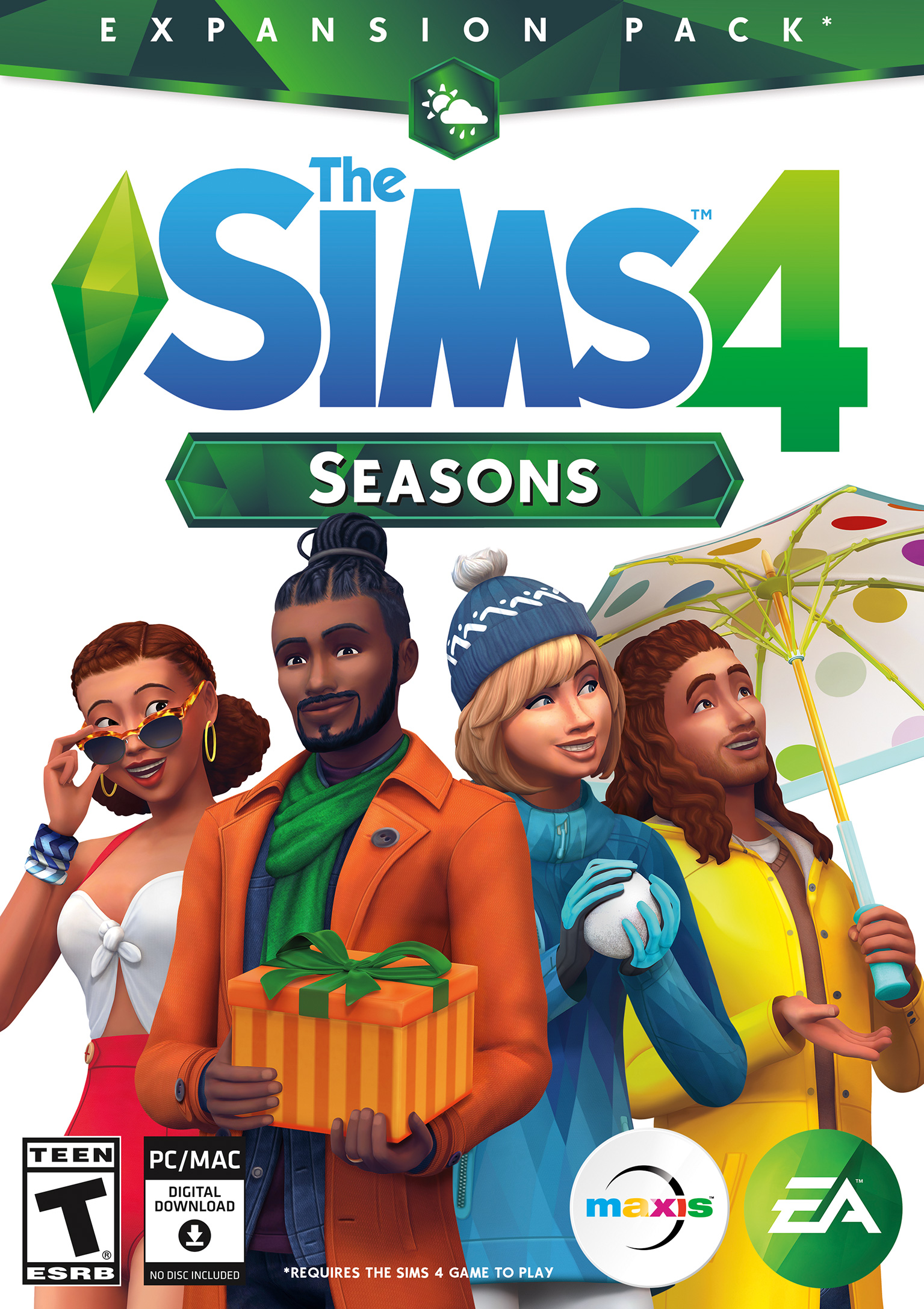 The Sims 4: Seasons - predn DVD obal