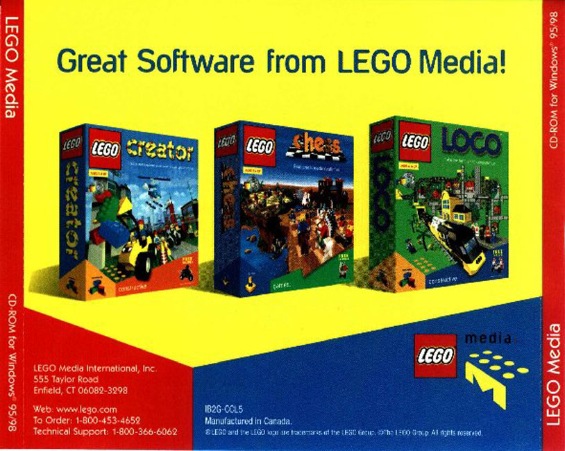 Lego Creator - zadn CD obal