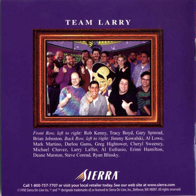 Leisure Suit Larry's Casino - predn vntorn CD obal