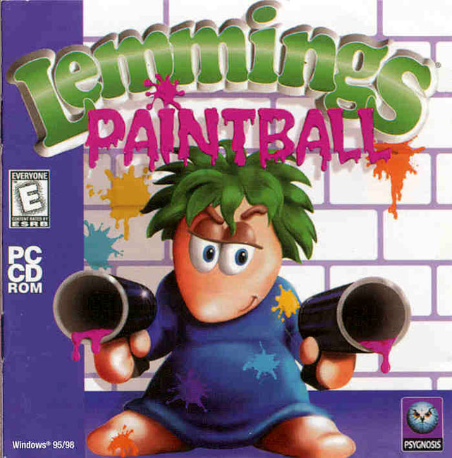 Lemmings Paintball - predn CD obal