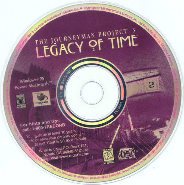 The Journeyman Project 3: Legacy of Time - CD obal 2