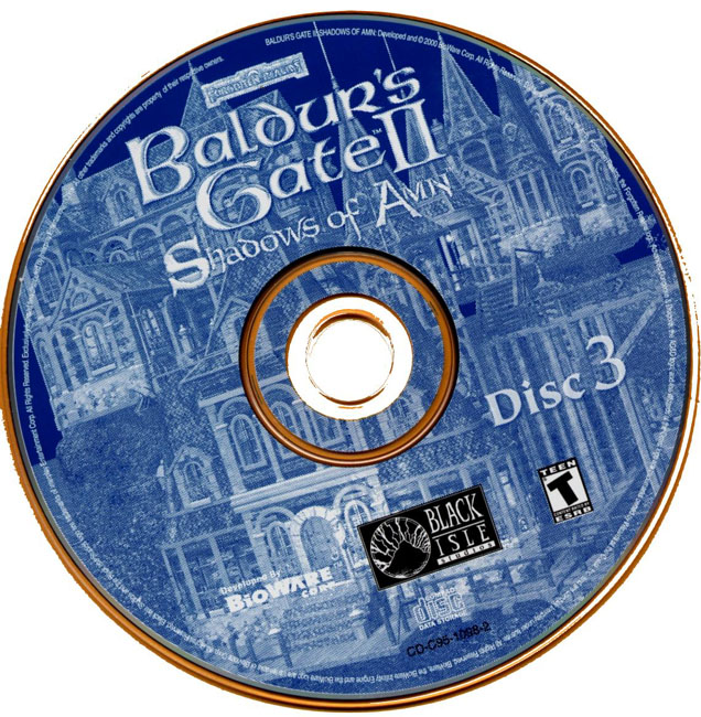 Baldur's Gate 2: Shadows of Amn - CD obal 3