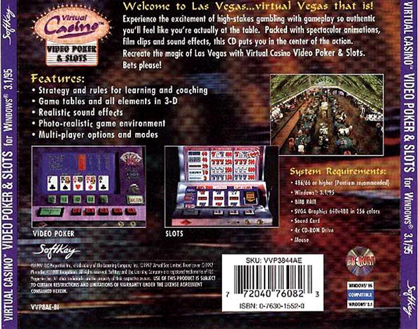 Virtual Casino: Video Poker and Slots - zadn CD obal