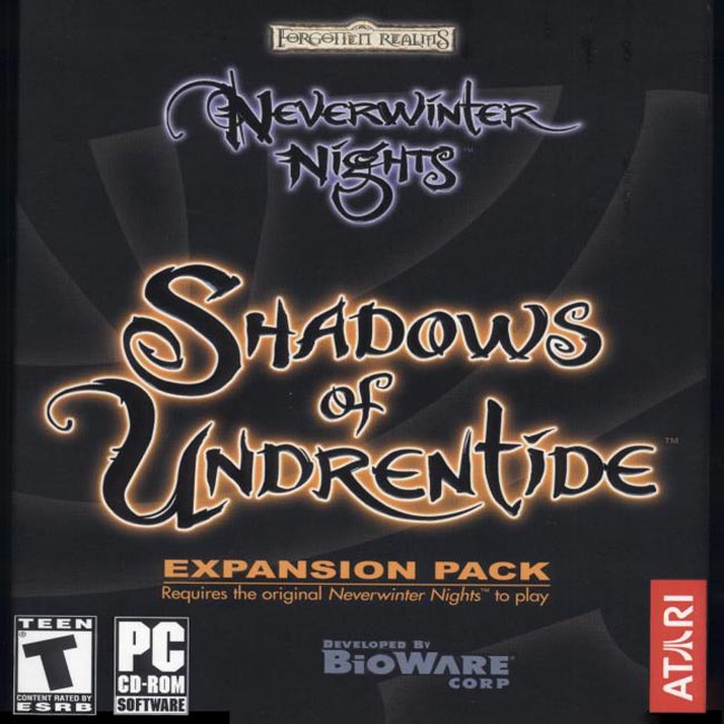 Neverwinter Nights: Shadows of Undrentide - predn CD obal