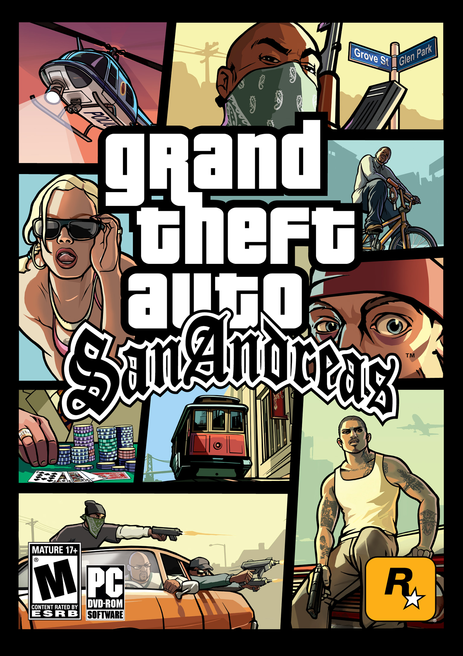 Grand Theft Auto: San Andreas - predn DVD obal