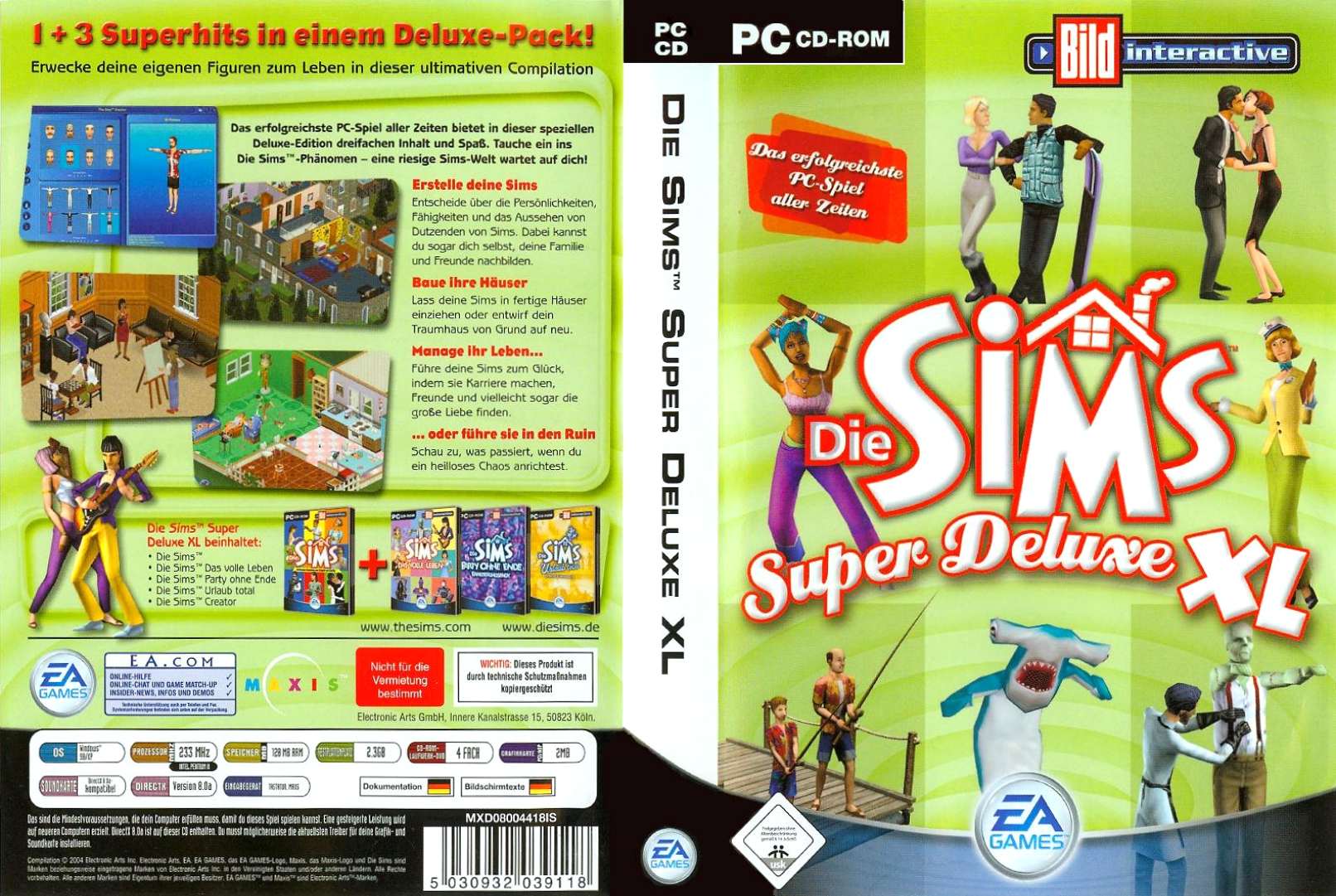 The Sims: Superstar Deluxe XL - DVD obal