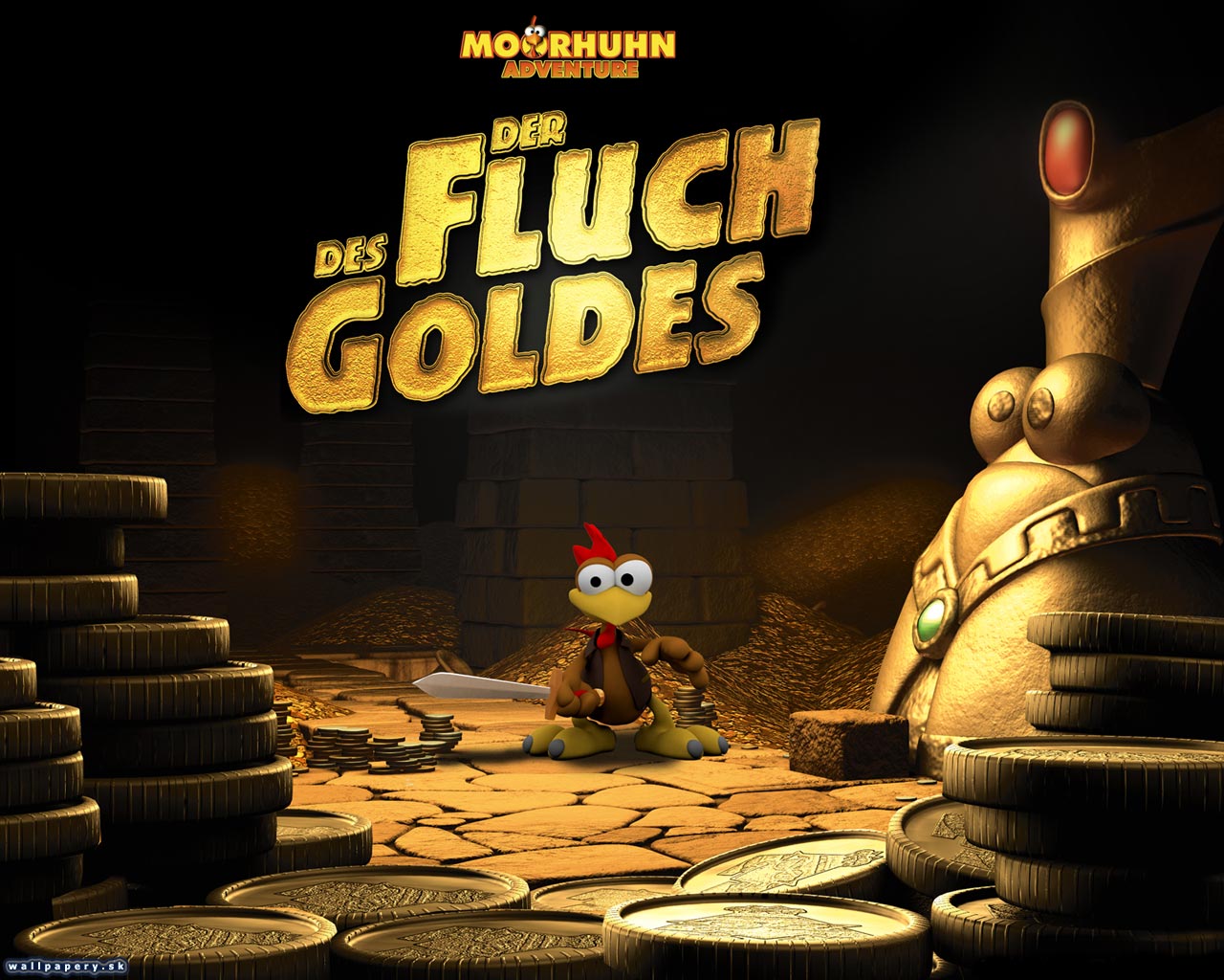 Moorhuhn Adventure 2 - Der Fuch des Goldes - wallpaper 1