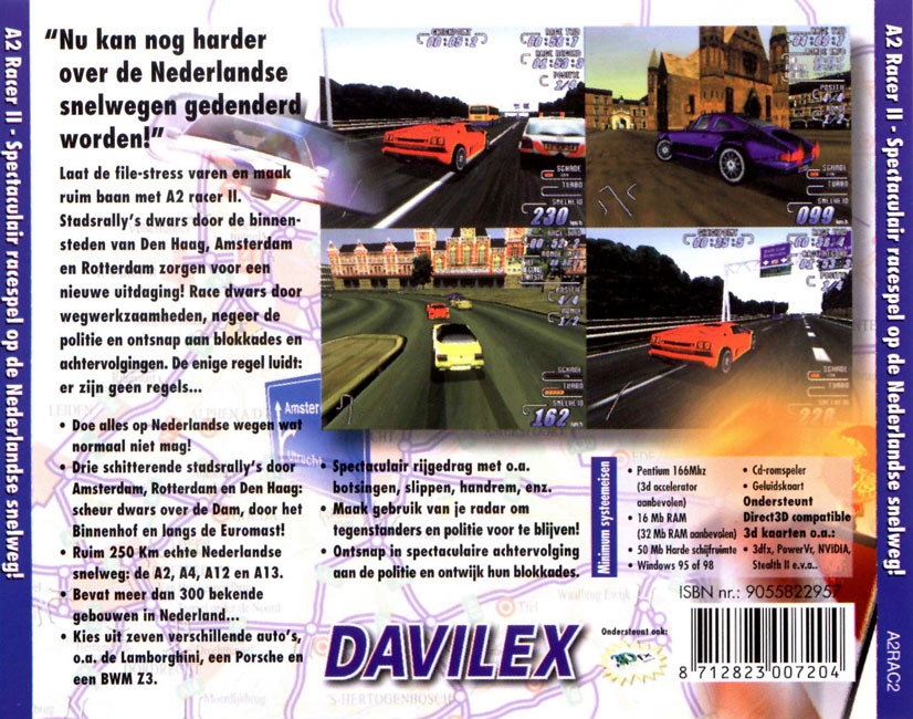 A2 Racer 2 - zadn CD obal