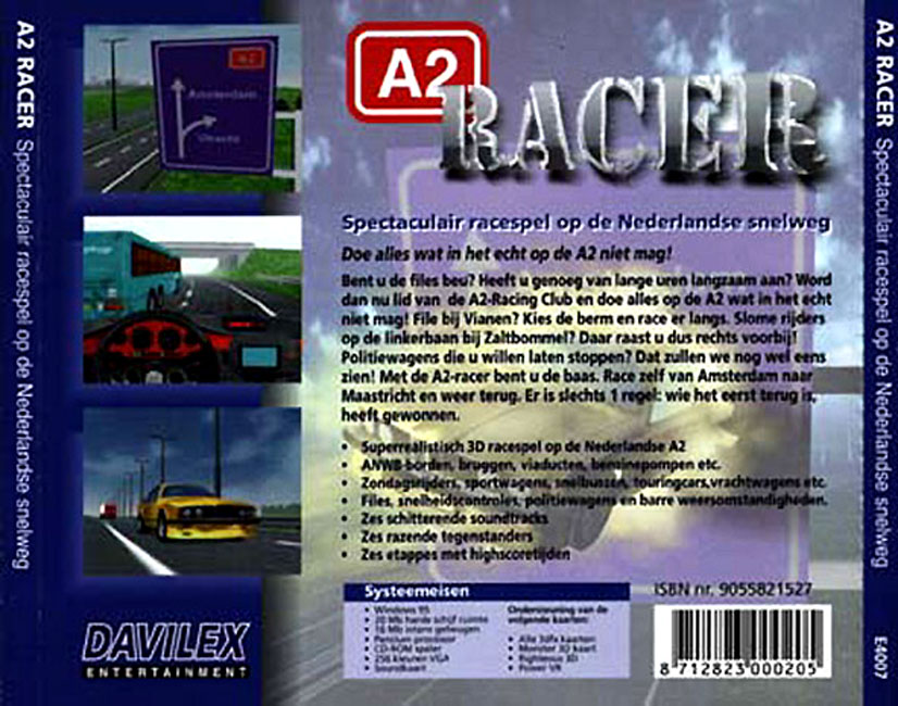 A2 Racer - zadn CD obal