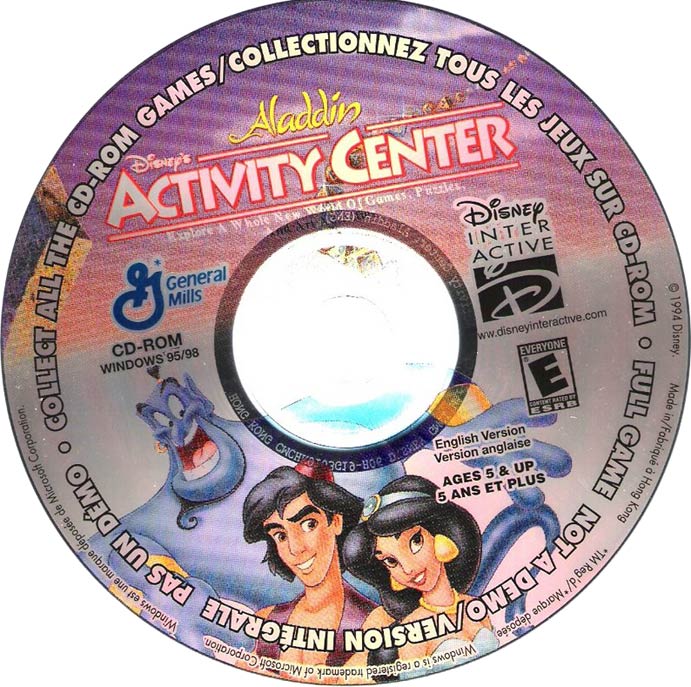 Disney's Activity Center: Aladdin - CD obal