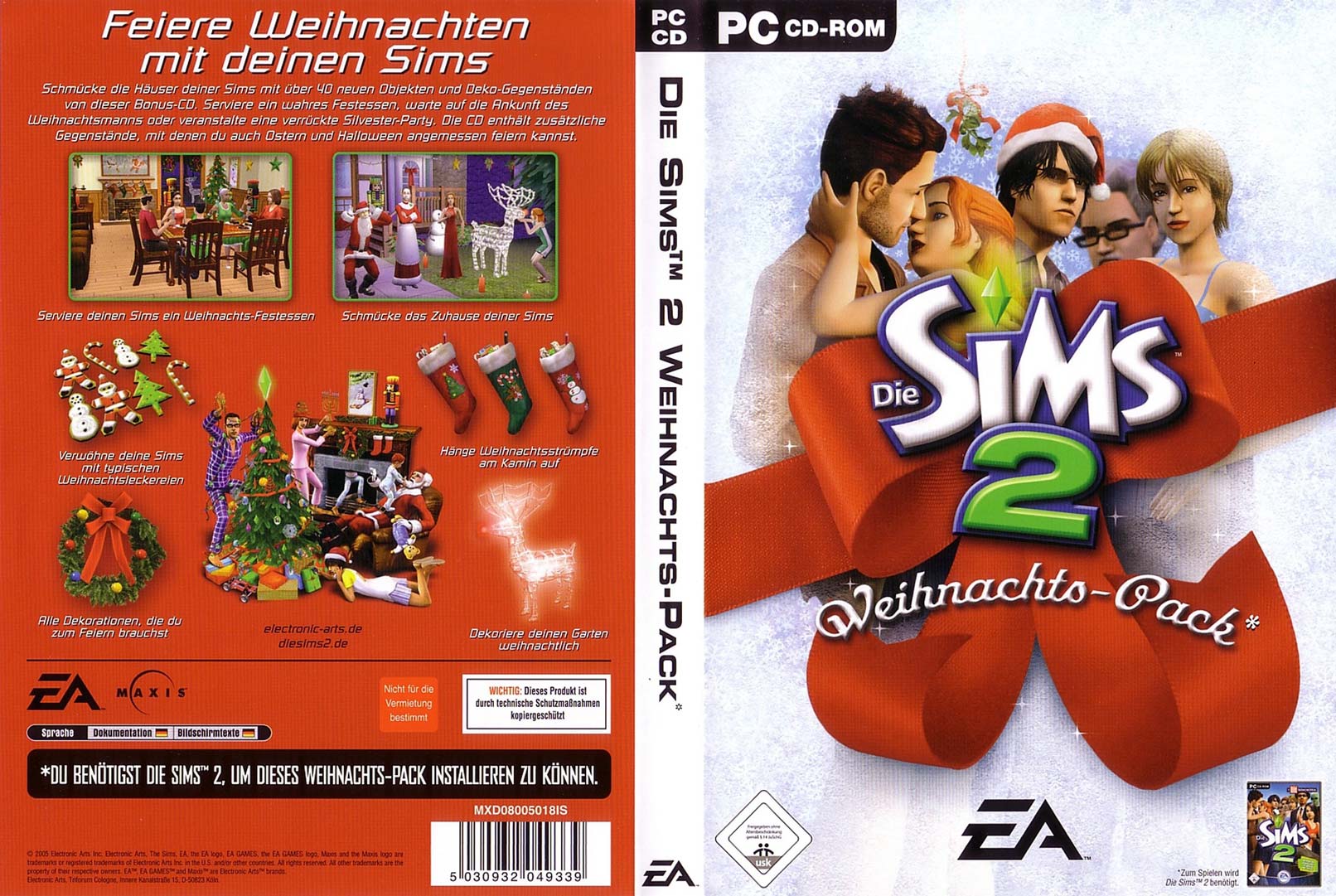 The Sims 2: Christmas Party Pack - DVD obal
