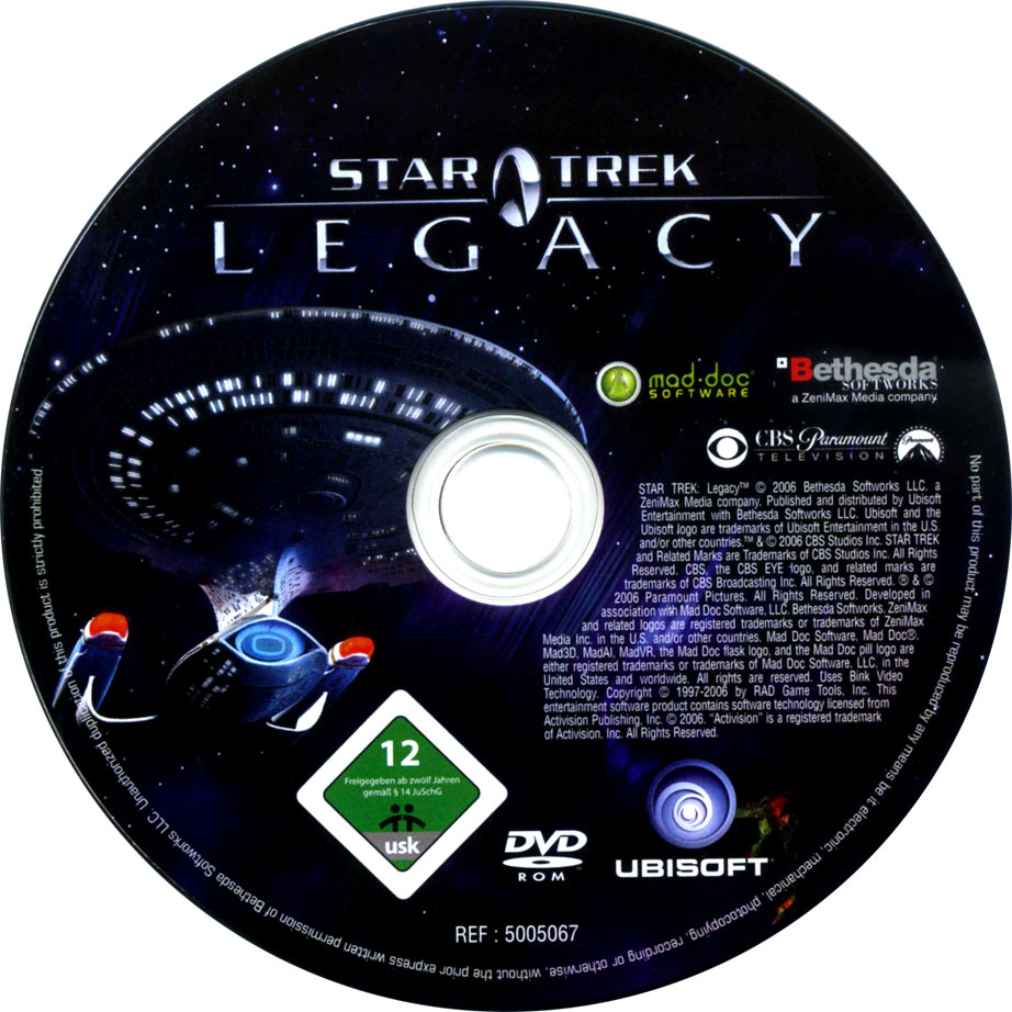 Star Trek: Legacy - CD obal