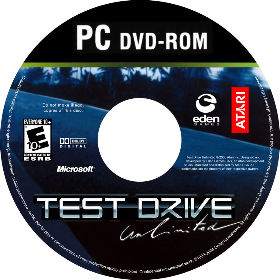Test Drive Unlimited - CD obal