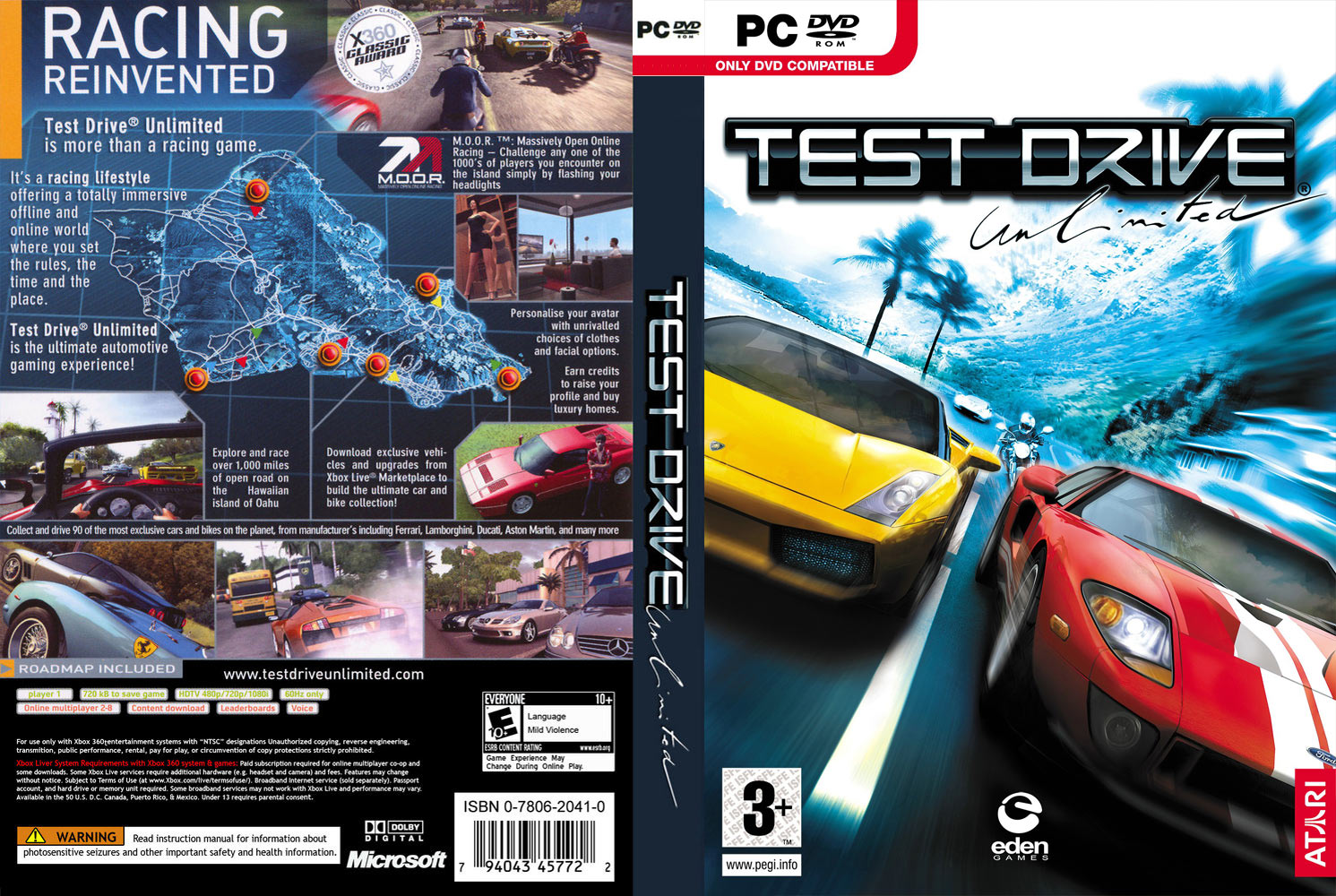 Test Drive Unlimited - DVD obal