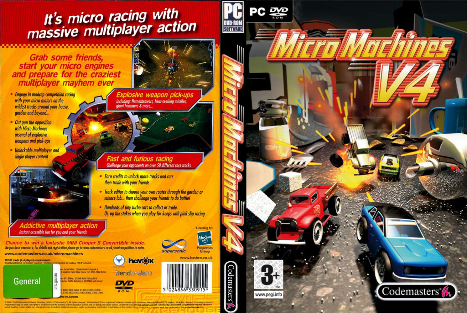 Micro Machines V4 - DVD obal