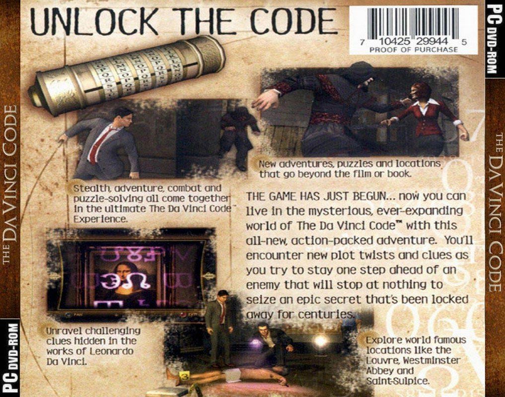 The Da Vinci Code - zadn CD obal