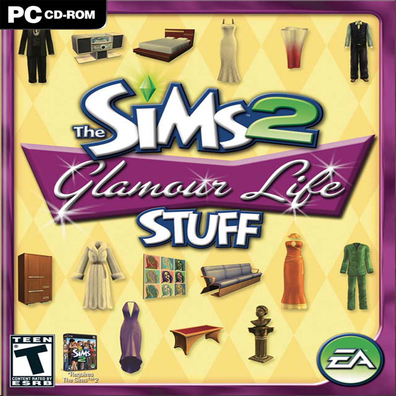 The Sims 2: Glamour Life Stuff - predn CD obal