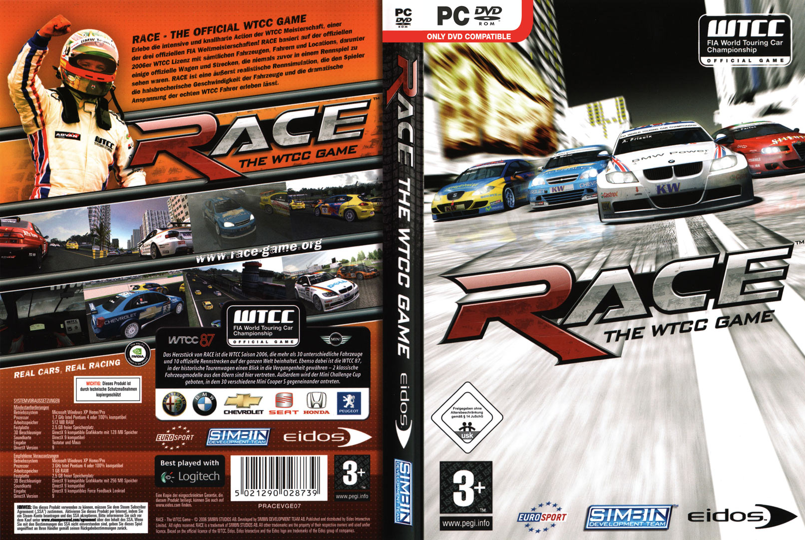 RACE - The WTCC Game - DVD obal