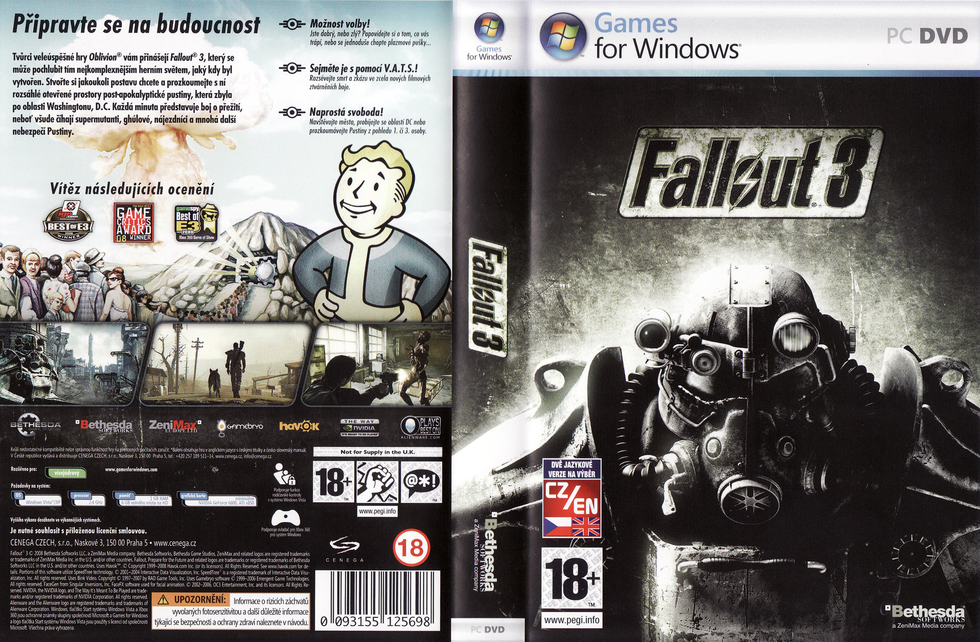 Fallout 3 - DVD obal
