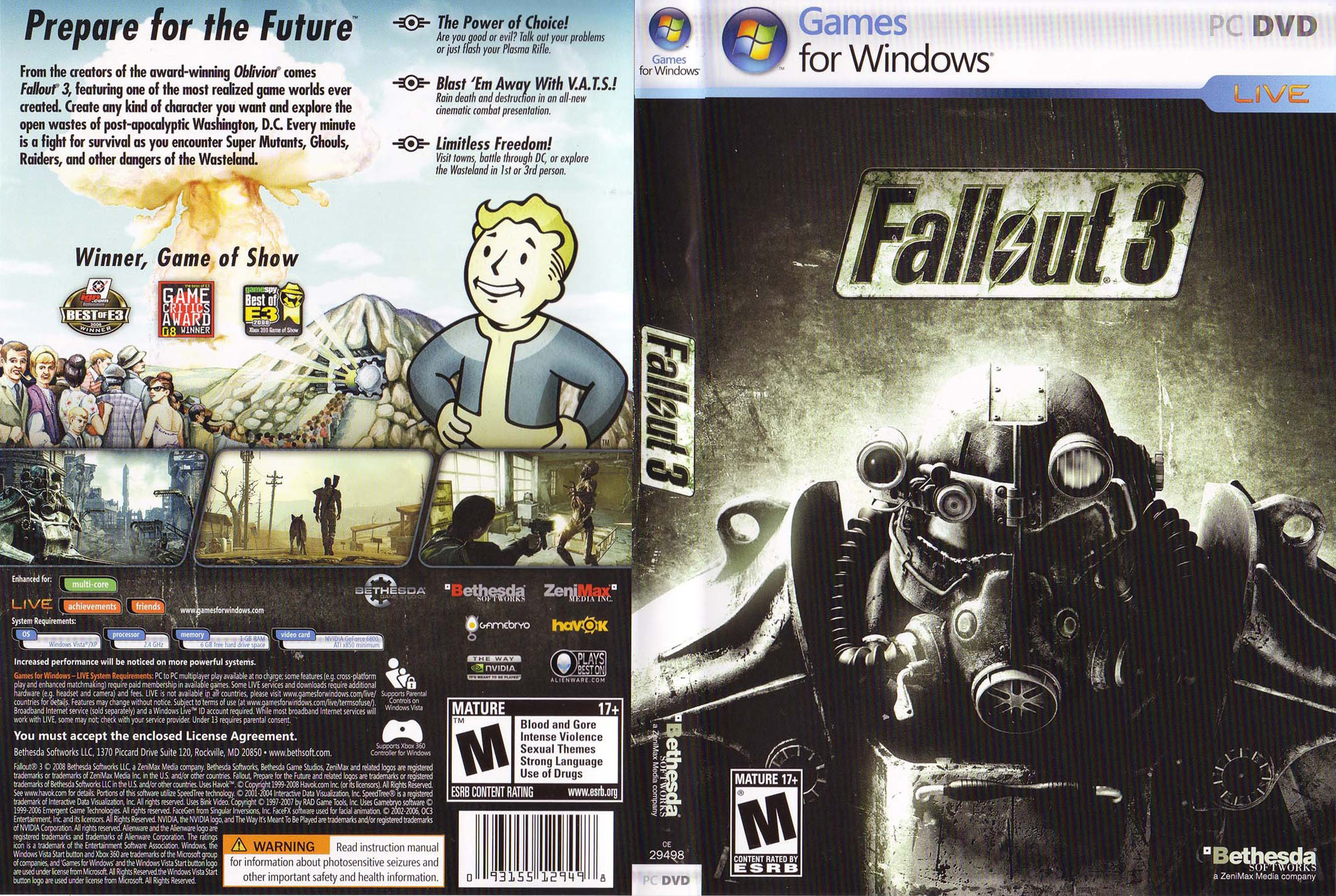 Fallout 3 - DVD obal 2