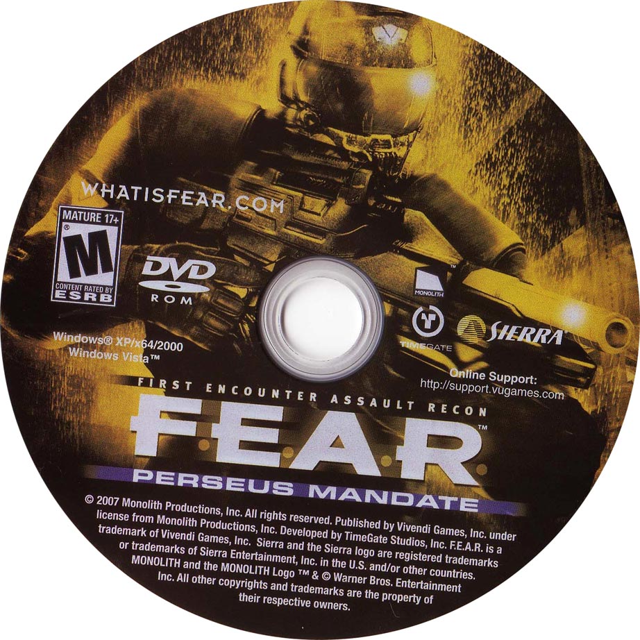 F.E.A.R.: Perseus Mandate - CD obal