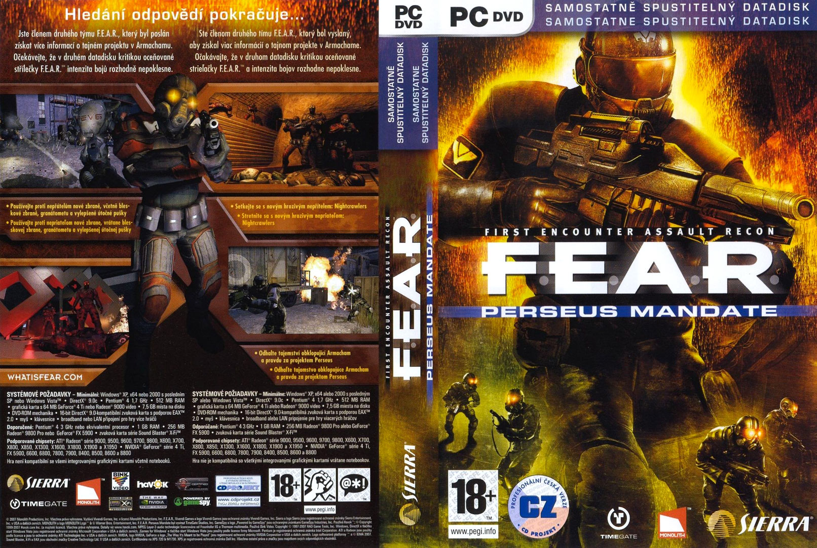 F.E.A.R.: Perseus Mandate - DVD obal 2