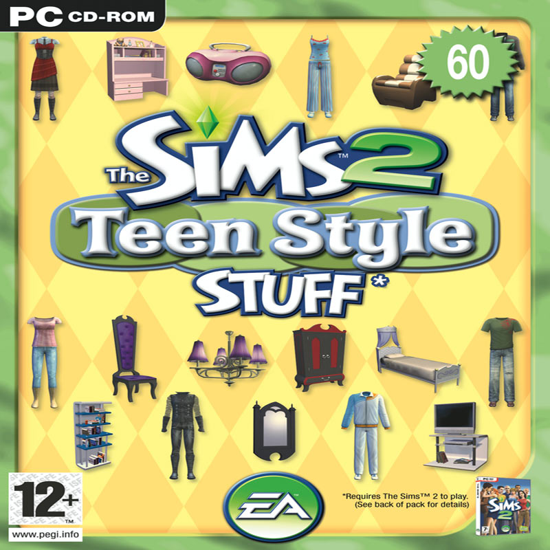 The Sims 2: Teen Style Stuff - predn CD obal