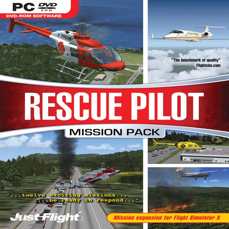 Microsoft Flight Simulator X: Rescue Pilot Mission Pack - predn CD obal