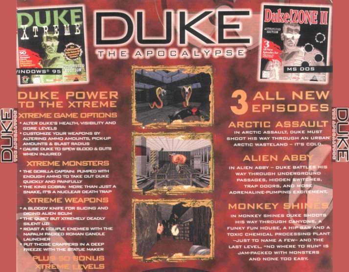 Duke: The Apocalypse - zadn CD obal