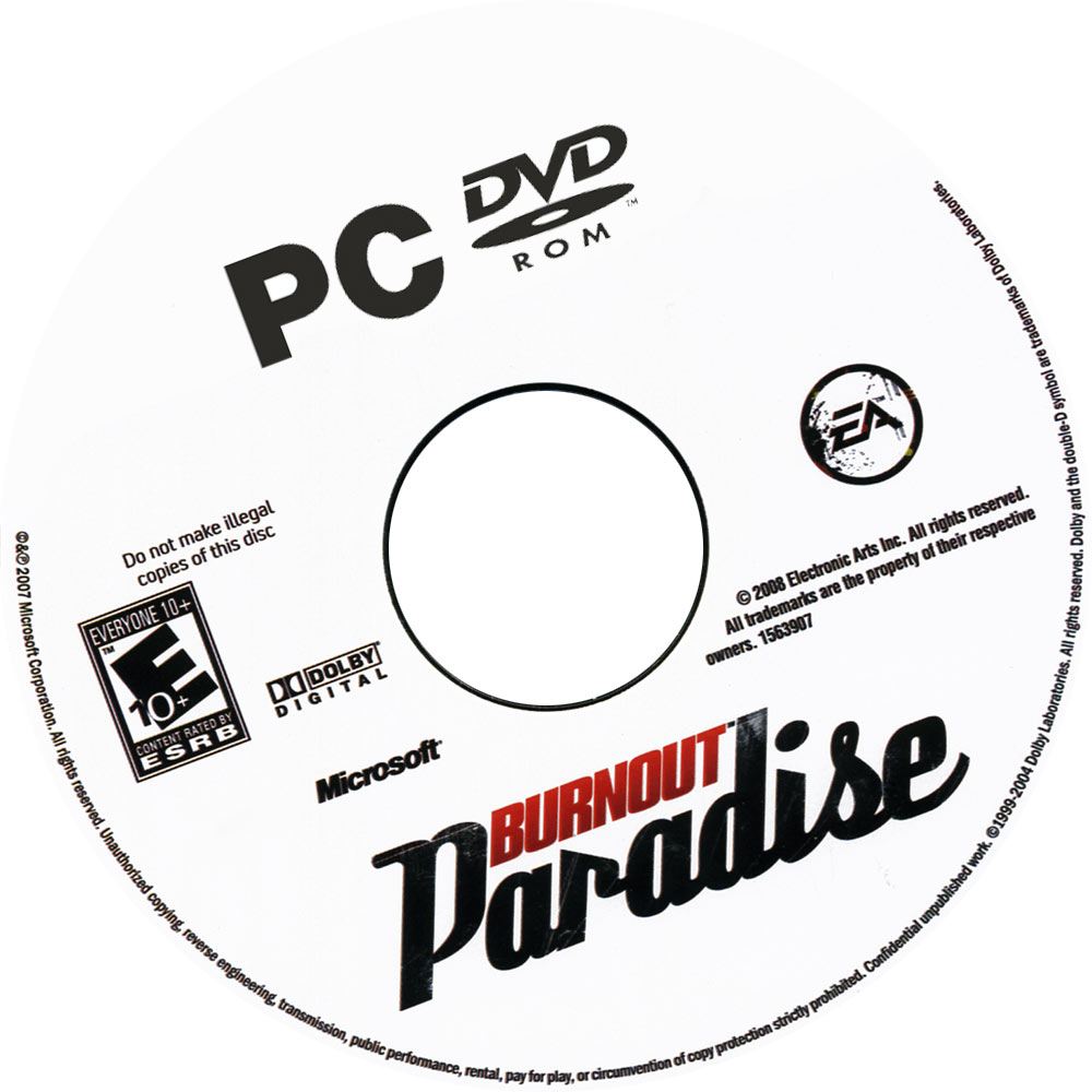 Burnout Paradise - CD obal