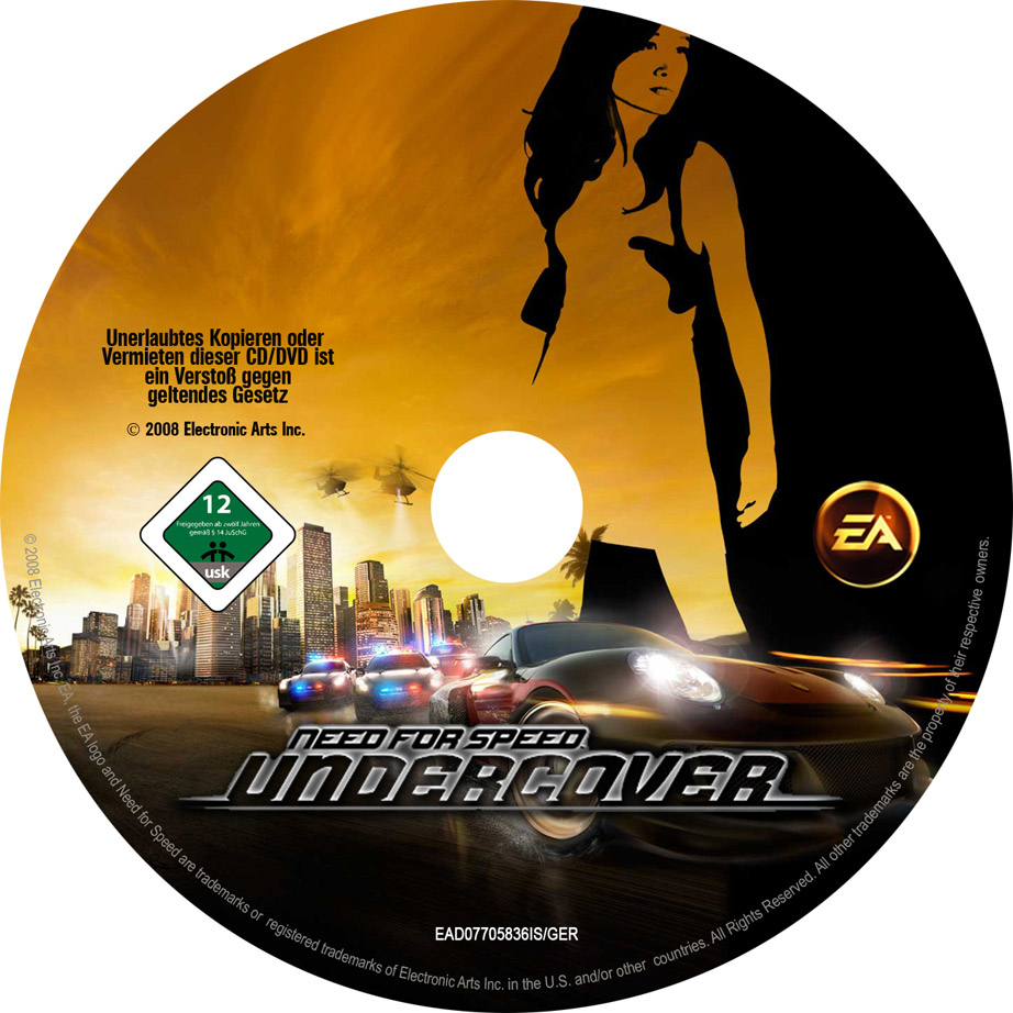 Need for Speed: Undercover - CD obal 3
