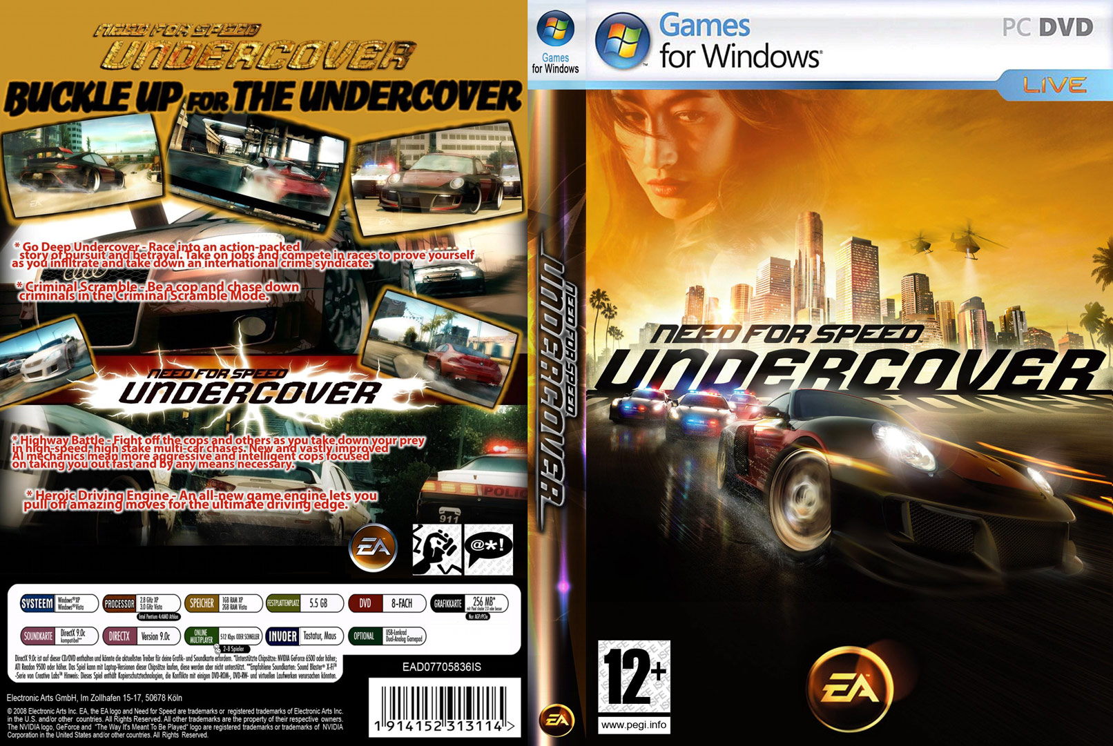 Need for Speed: Undercover - DVD obal 3