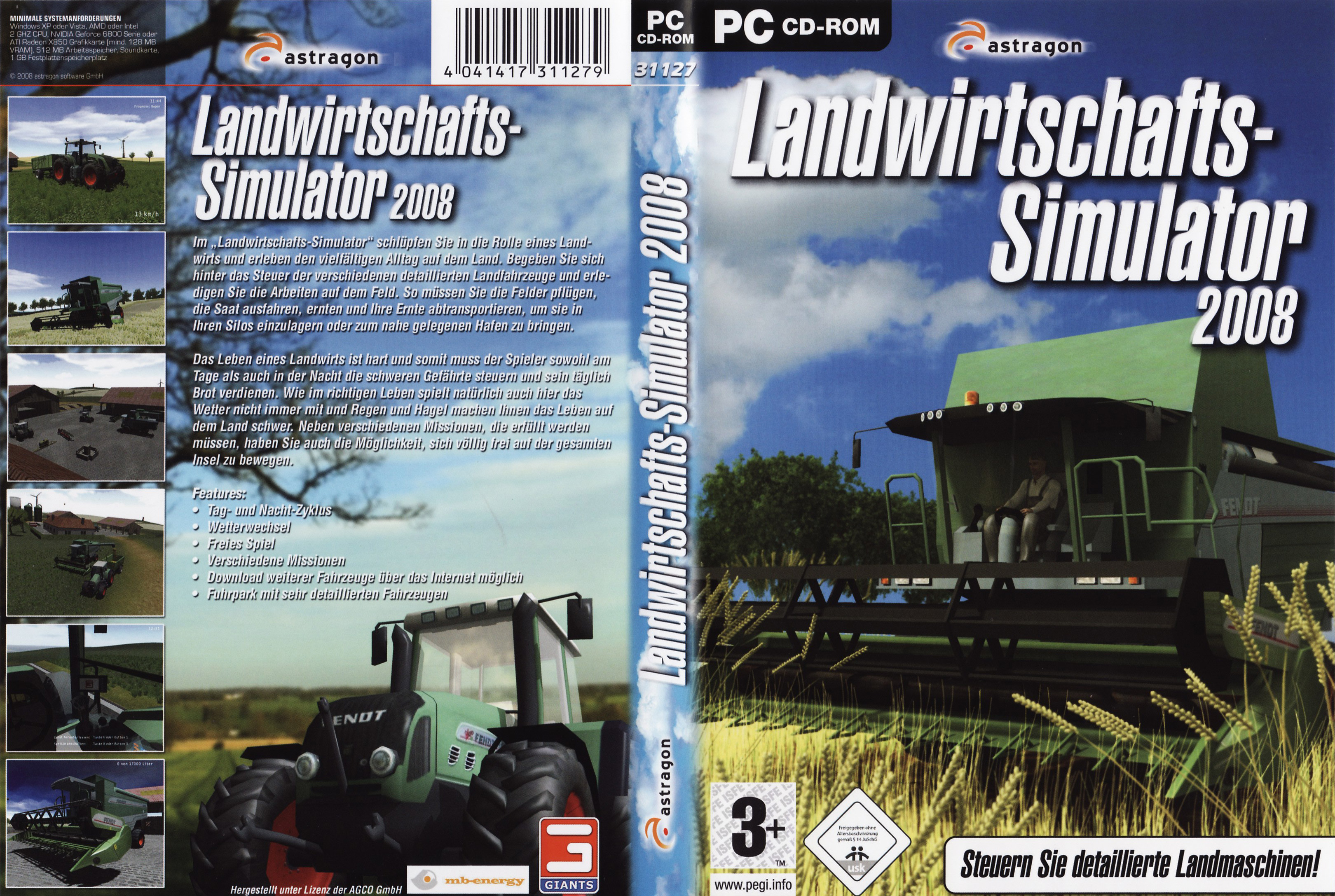 Farmer-Simulator 2008 - DVD obal