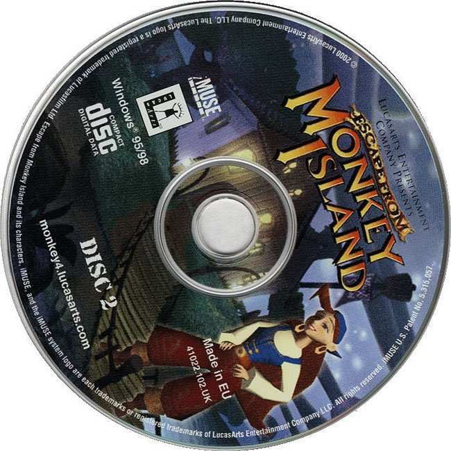Monkey Island 4: Escape from Monkey Island - CD obal 2