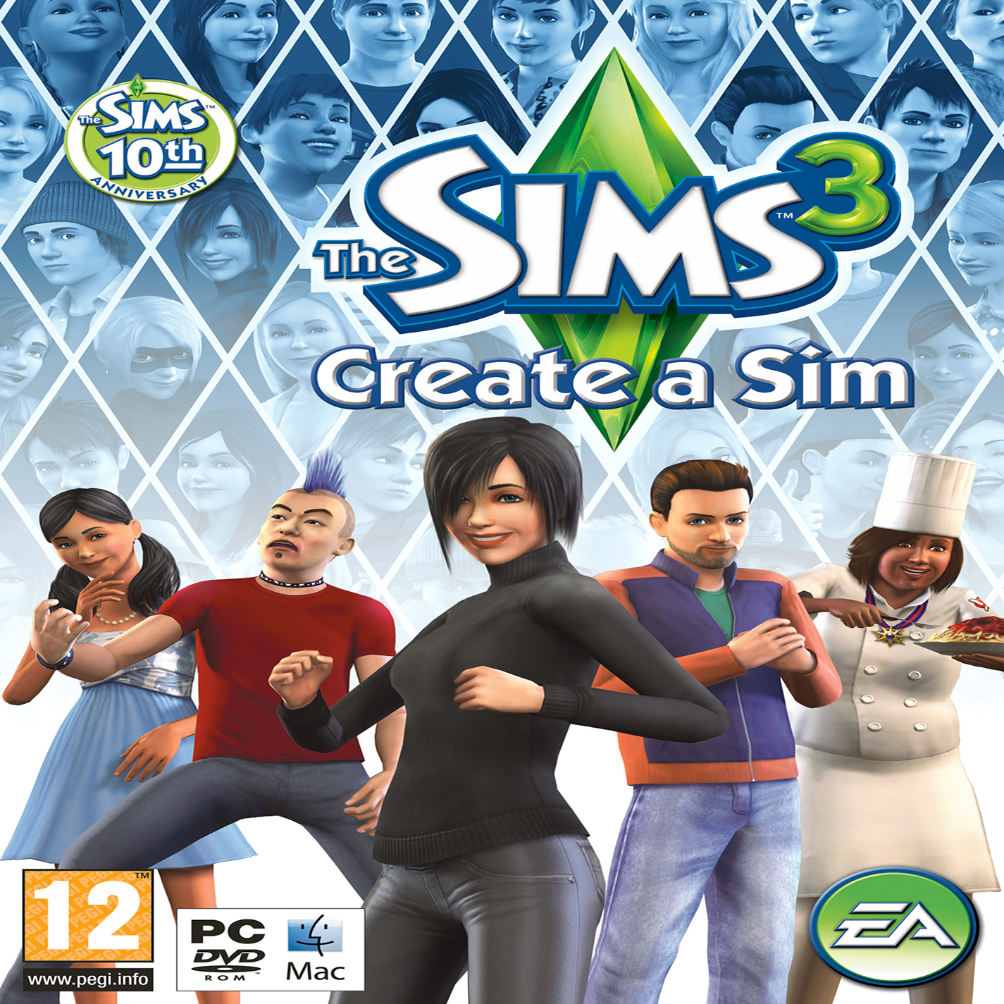 The Sims 3: Create a Sim - predn CD obal 2