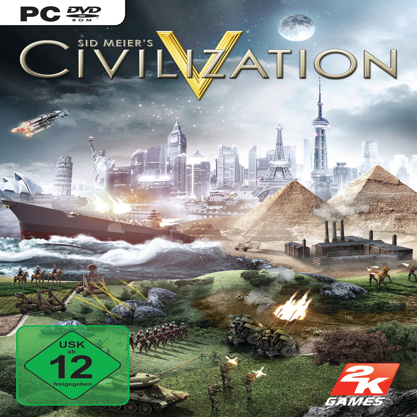 Civilization V - predn CD obal