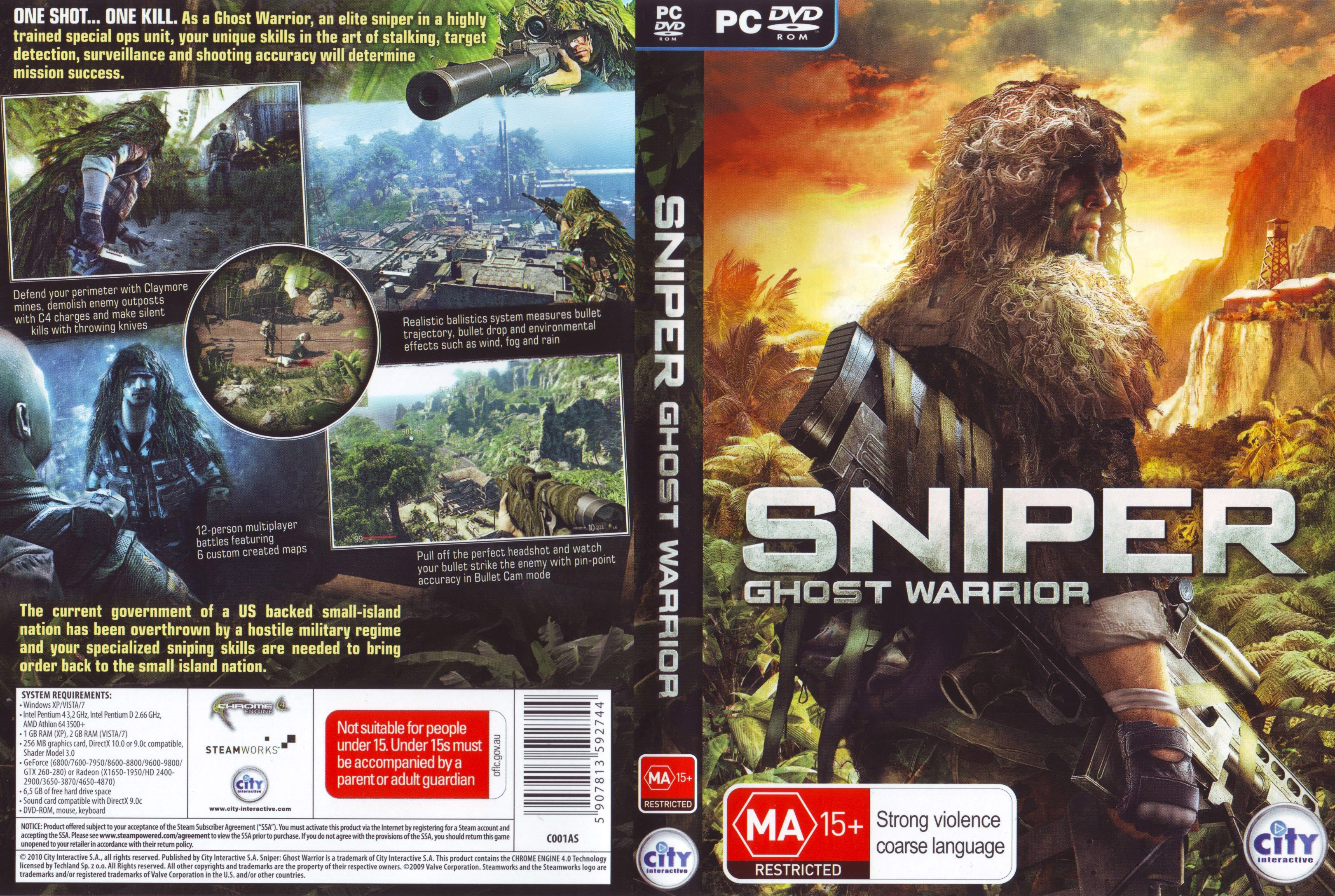 Sniper: Ghost Warrior - DVD obal
