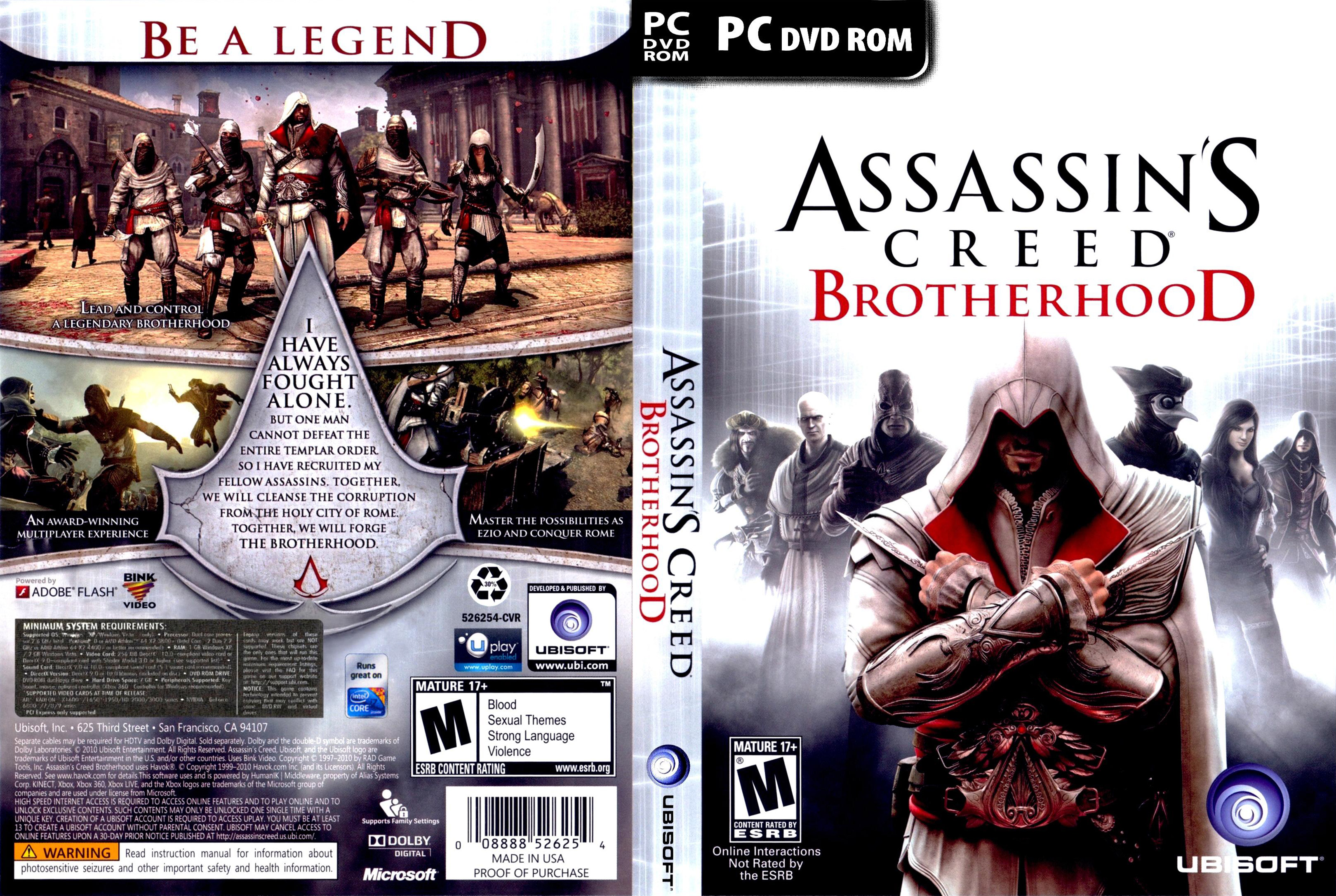 Assassins Creed: Brotherhood - DVD obal 2